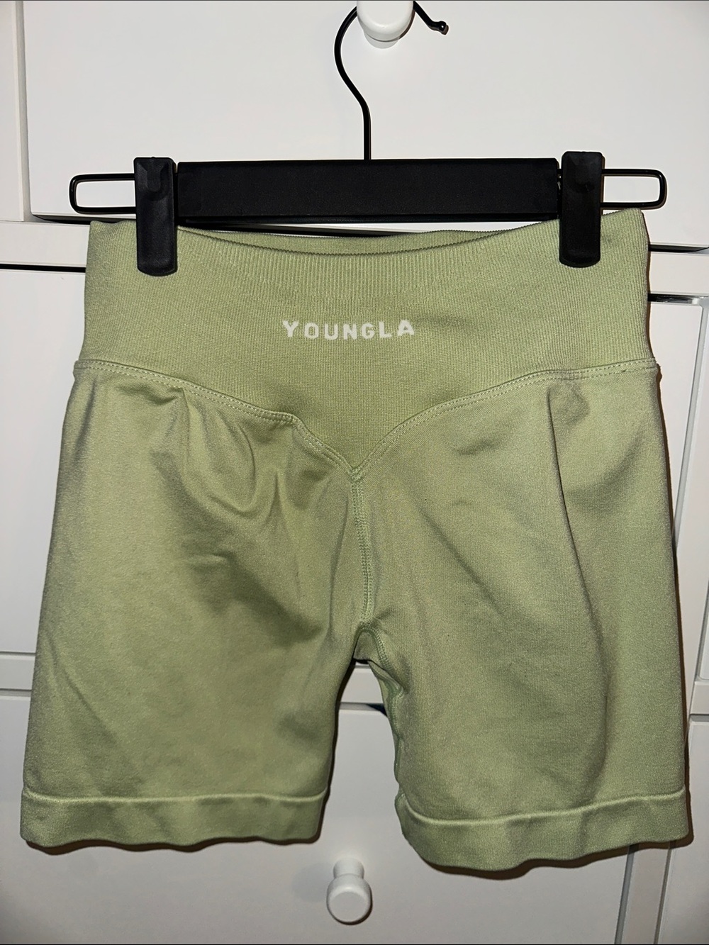 YoungLA Light Sage gym shorts